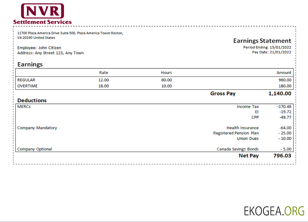 Fiche d'employé d'une entreprise de construction américaine 1 template